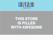 Tablet Screenshot of happyjackshops.com